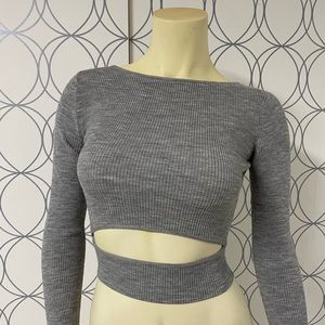 Aritzia Wilfred Yacine Longsleeve in Grey